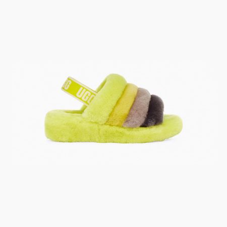 UGG Fluff Yeah Multicolor Slides for Women (PMKR90325)